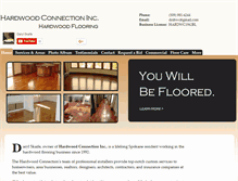 Tablet Screenshot of hardwoodconnection.net